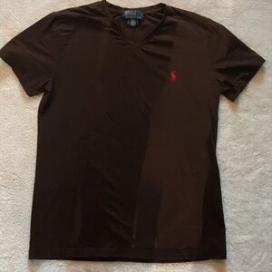 Mens v neck polo ralph lauren shirt